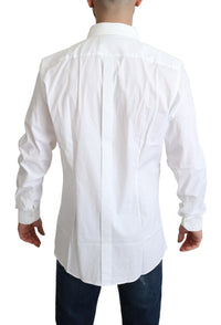 Thumbnail for Elegant White Cotton Stretch Dress Shirt