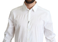 Thumbnail for Elegant White Cotton Stretch Dress Shirt