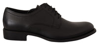 Thumbnail for Elegant Black Leather Derby Shoes