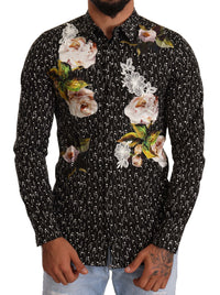Thumbnail for Elegant Floral Embroidered Dress Shirt