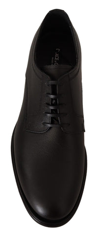 Thumbnail for Elegant Black Leather Derby Shoes