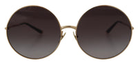 Thumbnail for Elegant Black Gold Gradient Sunglasses