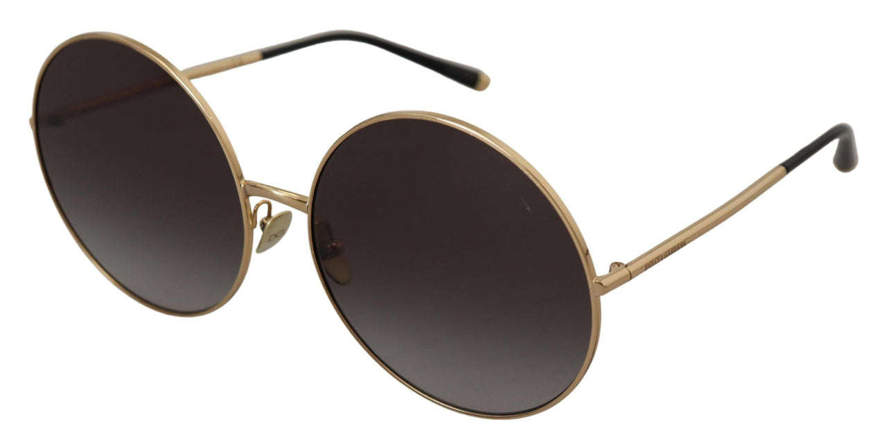 Elegant Black Gold Gradient Sunglasses