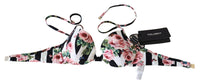 Thumbnail for Chic Rose Print Bikini Top for Elegant Beach Days