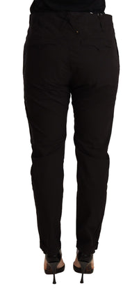 Thumbnail for Black Mid Waist BAGGY Fit Skinny Trouser