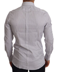 Thumbnail for Elegant Slim Fit Striped Cotton Shirt