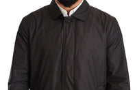 Thumbnail for Elegant Black Trench Coat for Sophisticated Men