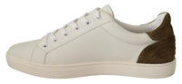 Thumbnail for White Suede Leather Mens Low Tops Sneakers