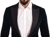 Thumbnail for Elegant Two-Piece Velvet Suit in Blue