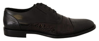 Thumbnail for Elegant Black Derby Oxford Wingtips