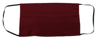 Thumbnail for Elegant Silk Pleated Maroon Face Mask