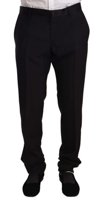 Thumbnail for Elegant Black Skinny Tuxedo Trousers