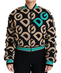 Thumbnail for Chic Multicolor Quilted Bomber Jacket