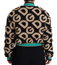 Thumbnail for Chic Multicolor Quilted Bomber Jacket