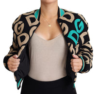 Thumbnail for Chic Multicolor Quilted Bomber Jacket