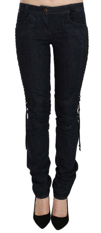 Thumbnail for Elegant Low Waist Skinny Trousers