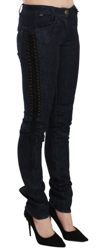 Thumbnail for Elegant Low Waist Skinny Trousers