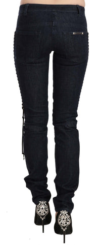 Thumbnail for Elegant Low Waist Skinny Trousers