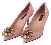 Thumbnail for Crystal Embellished Patent Leather Pumps