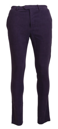 Thumbnail for Elegant Purple Cotton Trousers