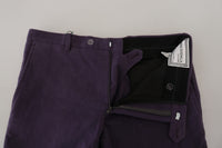 Thumbnail for Elegant Purple Cotton Trousers