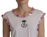 Thumbnail for Chic Sequined Crown Tank Top T-Shirt