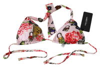 Thumbnail for Floral Bliss Elastic Bikini Top