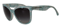 Thumbnail for Elegant Blue Lace-Crystal Sunglasses