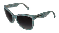 Thumbnail for Elegant Blue Lace-Crystal Sunglasses