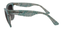 Thumbnail for Elegant Blue Lace-Crystal Sunglasses