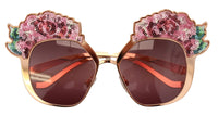 Thumbnail for Chic Rose Sequin Embroidered Sunglasses