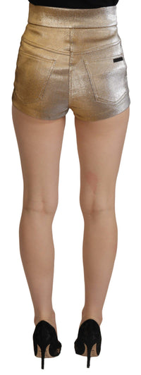 Thumbnail for Gold High Waist Hot Pants Shorts