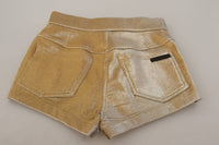 Thumbnail for Gold High Waist Hot Pants Shorts