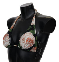 Thumbnail for Elegant Floral Print Bikini Top