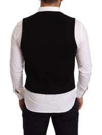 Thumbnail for Elegant Black Cotton Formal Dress Vest