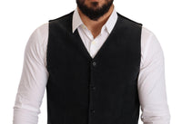 Thumbnail for Elegant Black Cotton Formal Dress Vest