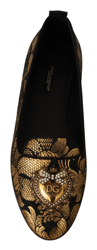 Thumbnail for Elegant Leather Heart Embellished Flats