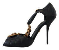 Thumbnail for Elegant Gold-Embellished Leather Sandals