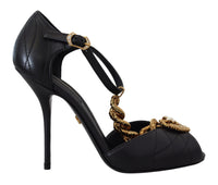 Thumbnail for Elegant Gold-Embellished Leather Sandals