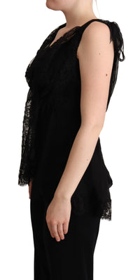 Thumbnail for Lustrous Silk-Blend Lace Trim Camisole