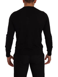 Thumbnail for Black Cashmere Button Down Cardigan Sweater