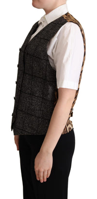 Thumbnail for Elegant Leopard Print Sleeveless Vest