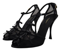 Thumbnail for Black Stiletto High Heels Sandals Shoes