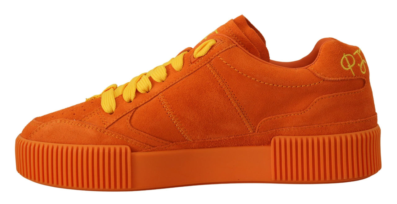 Orange Leather P.j. Tucker Sneakers Shoes