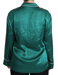 Thumbnail for Elegant Silk Pajama Lounge Shirt