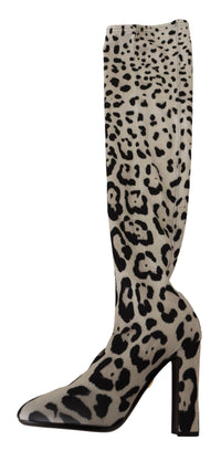 Thumbnail for Chic Leopard High-Heel Over-Knee Boots