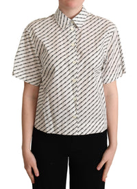 Thumbnail for Elegant Dotted Cotton Polo Top