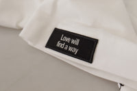 Thumbnail for White Black Roses Crewneck Cotton  T-shirt