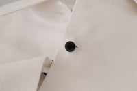 Thumbnail for Elegant Sleeveless Tuxedo Blouse with Crystal Buttons