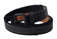 Thumbnail for Chic Black Leather Waist Belt